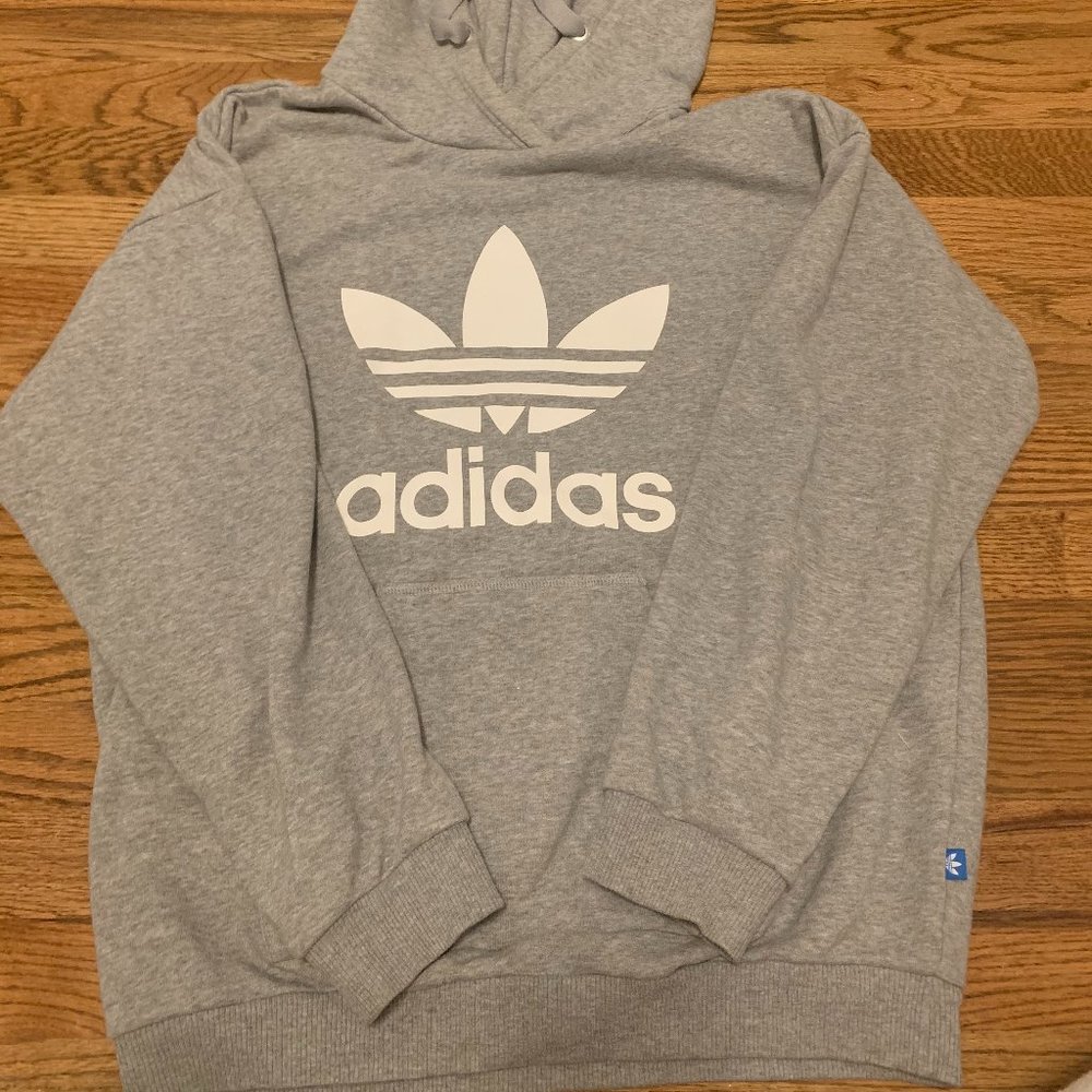 Adidas Grey Sweatshirt Hoodie